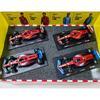 Bburago 1:Ensemble de 43 Modèles de Voitures de Course Ferrari F1 Diecast - 4 Pièces Voitures de Course de Collection Jouet Cadeaux de Noël Anniversaire pour Fans de F1 Décoration de Bureau