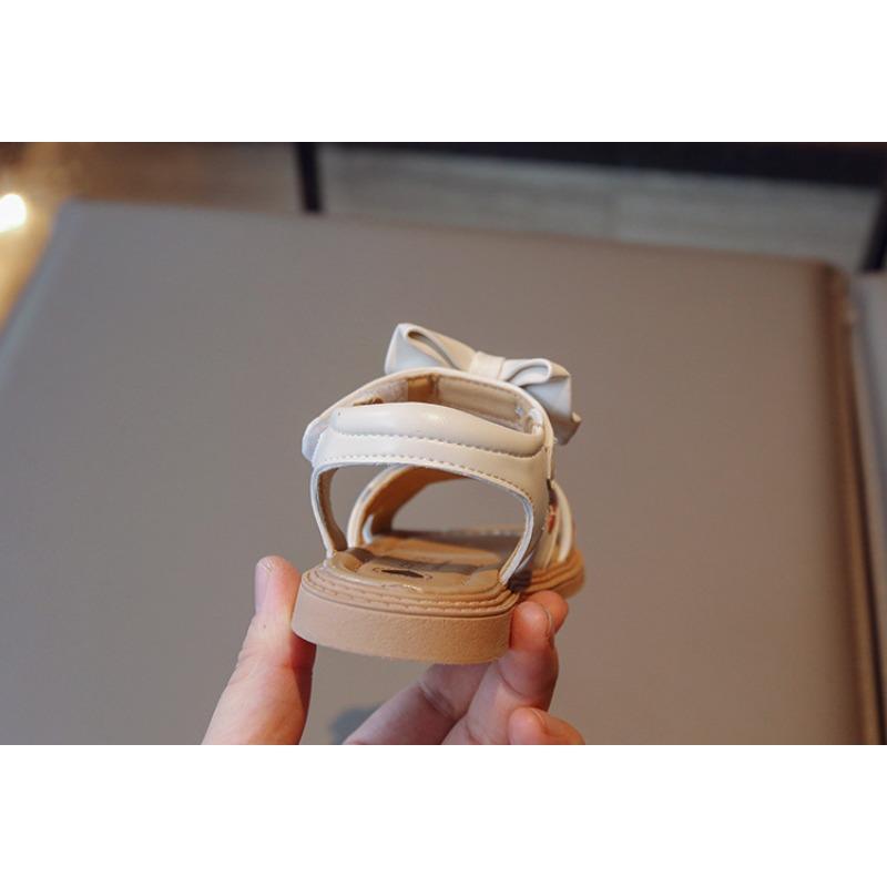 Girls' Fashion Princess Sandals Soft-Sole Beach Shoes for Toddlers & Young Kids, Children's Footwear Bow Shoes Cute Girls Shoes