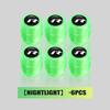 4pcs Luminous Valve Cap Car Fluorescent Tire Valves Cap Glow For Volkswagen VW Tiguan CC Jetta Polo Golf 4 5 6 Passat B5 B6 B7 BKO1