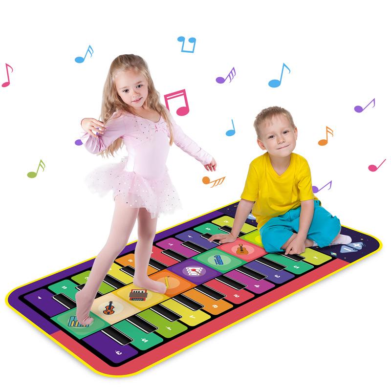Children's Double Piano Mat: Interactive Two-Player Dance and Music Mat for Parent-Child Fun