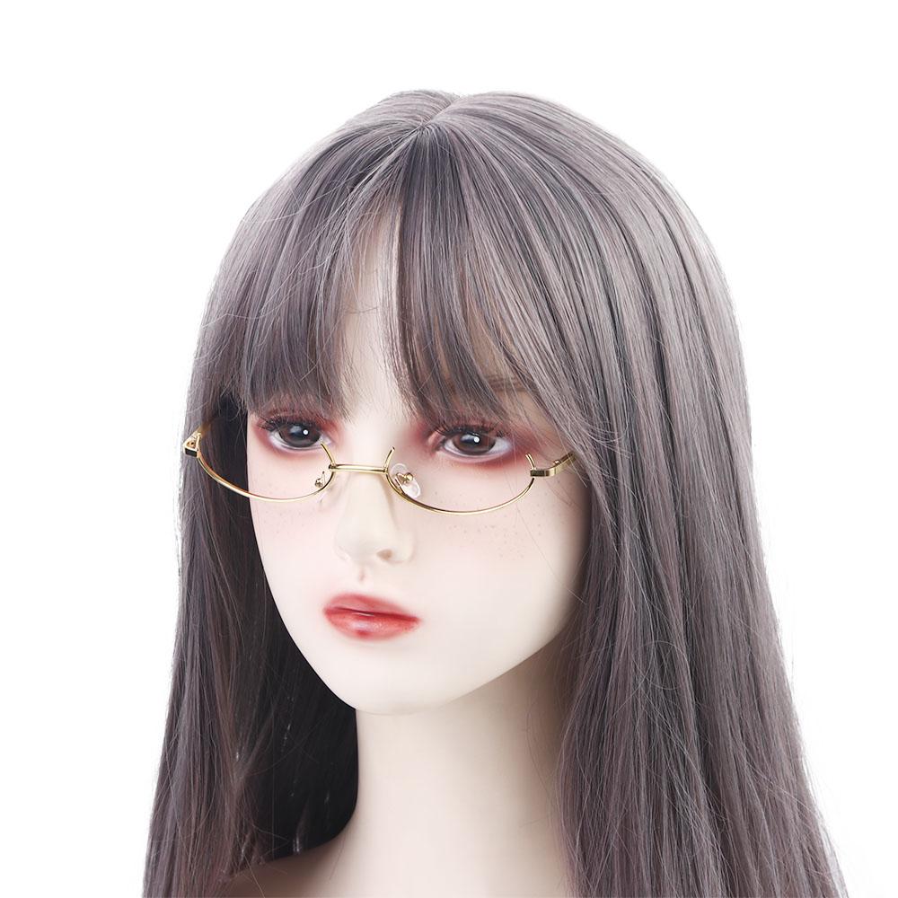 Party Eyewear Oval Glasses Frame Spectacle Frames Photography Decoration Half Frames Glasses Frame