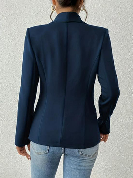 Women's Multi-color Slimming Long-sleeve Casual Suit Jacket - European American Style