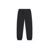 Li-Ning Wade Series Solid Color Cuffed Fleece Warm Loose Knit Sports Pants Men Bottoms Black AKLT945-5