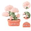 Resin Potted Green Planter Figurine Artificial Plant Pot Desk Ornament Decorative Table Cute Novelty