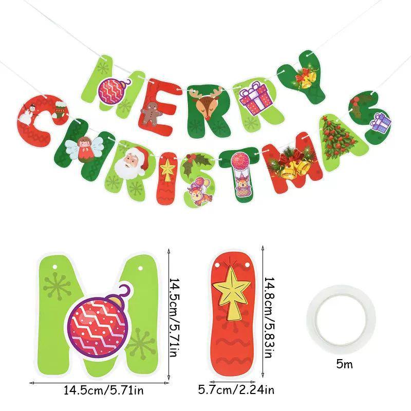 Christmas Letter Balloons for Storefronts, Kindergartens, Parties & Event Decorations