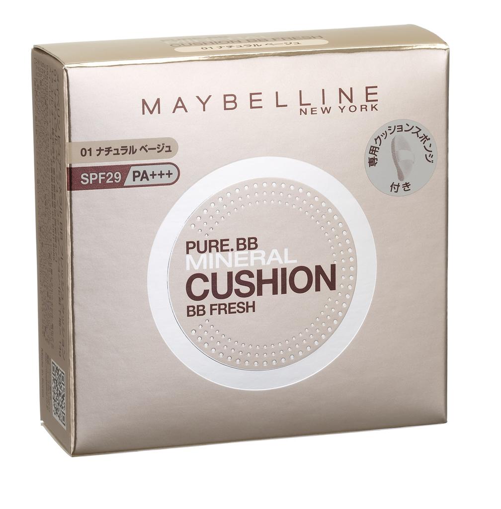 Maybelline Pure Mineral BB Fresh Cushion Case Refill Set 01 Natural Beige +