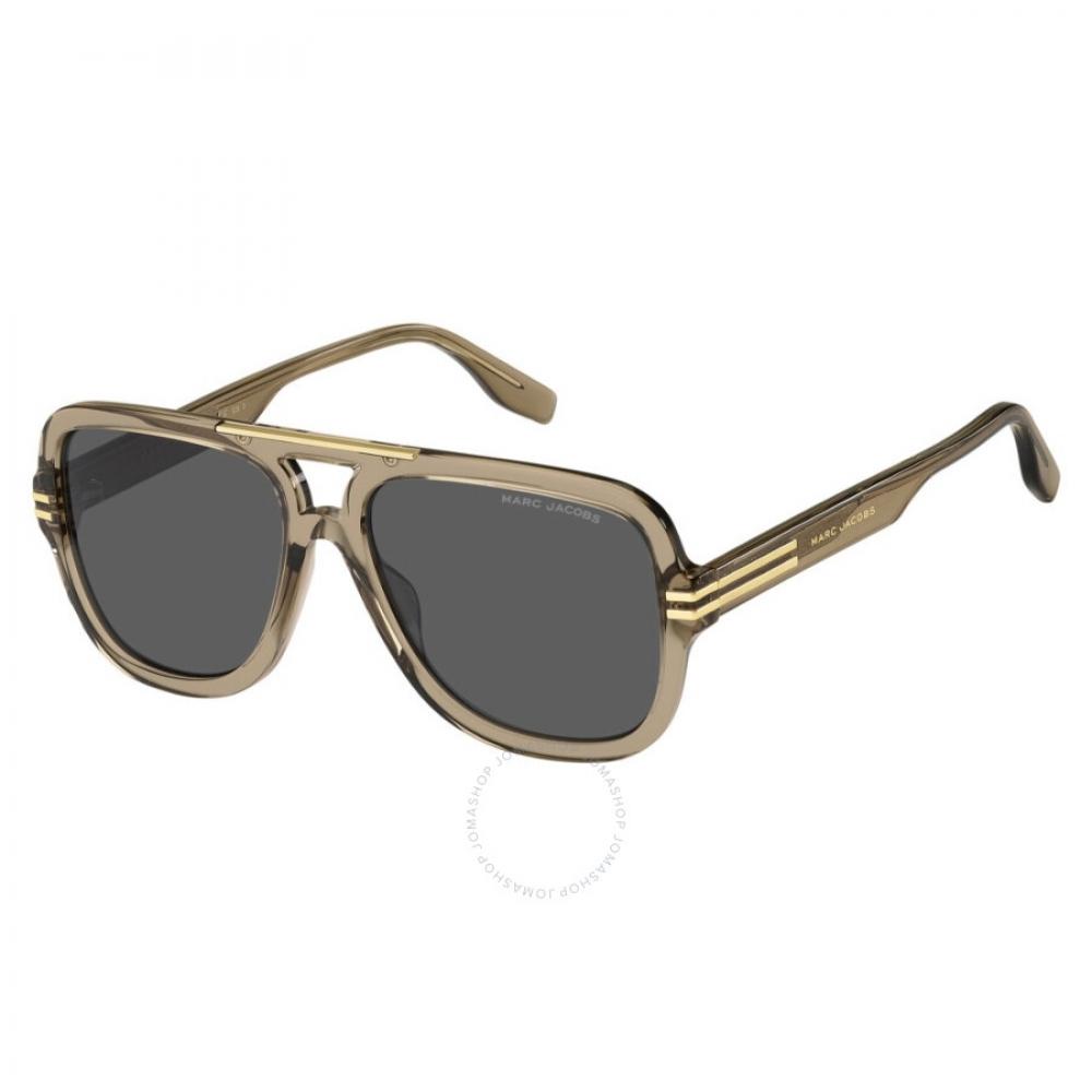 

Marc Jacobs Серые мужские солнцезащитные очки Navigator MARC 637 S 0HAM IR 58