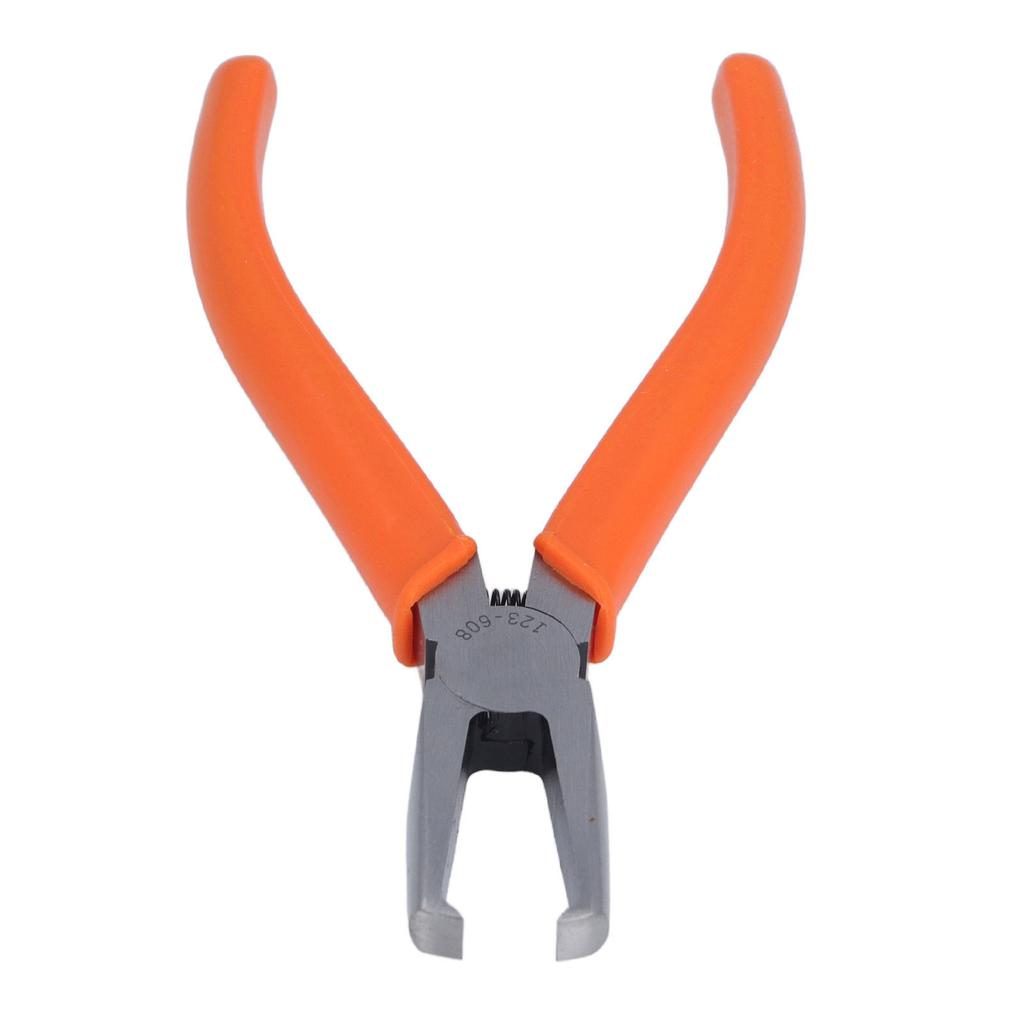 Transverse End Cutter 8mm CRV Long Nose Flush Jaw End Cutting Pliers with Auto Reset Spring for
