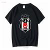 Neues T-Shirt Besiktas Logo Active Lustig Amerikanische USA Größe S 5XL Vintage Gewaschene Streetwear Vielseitig Gedehnt Mode Lässig