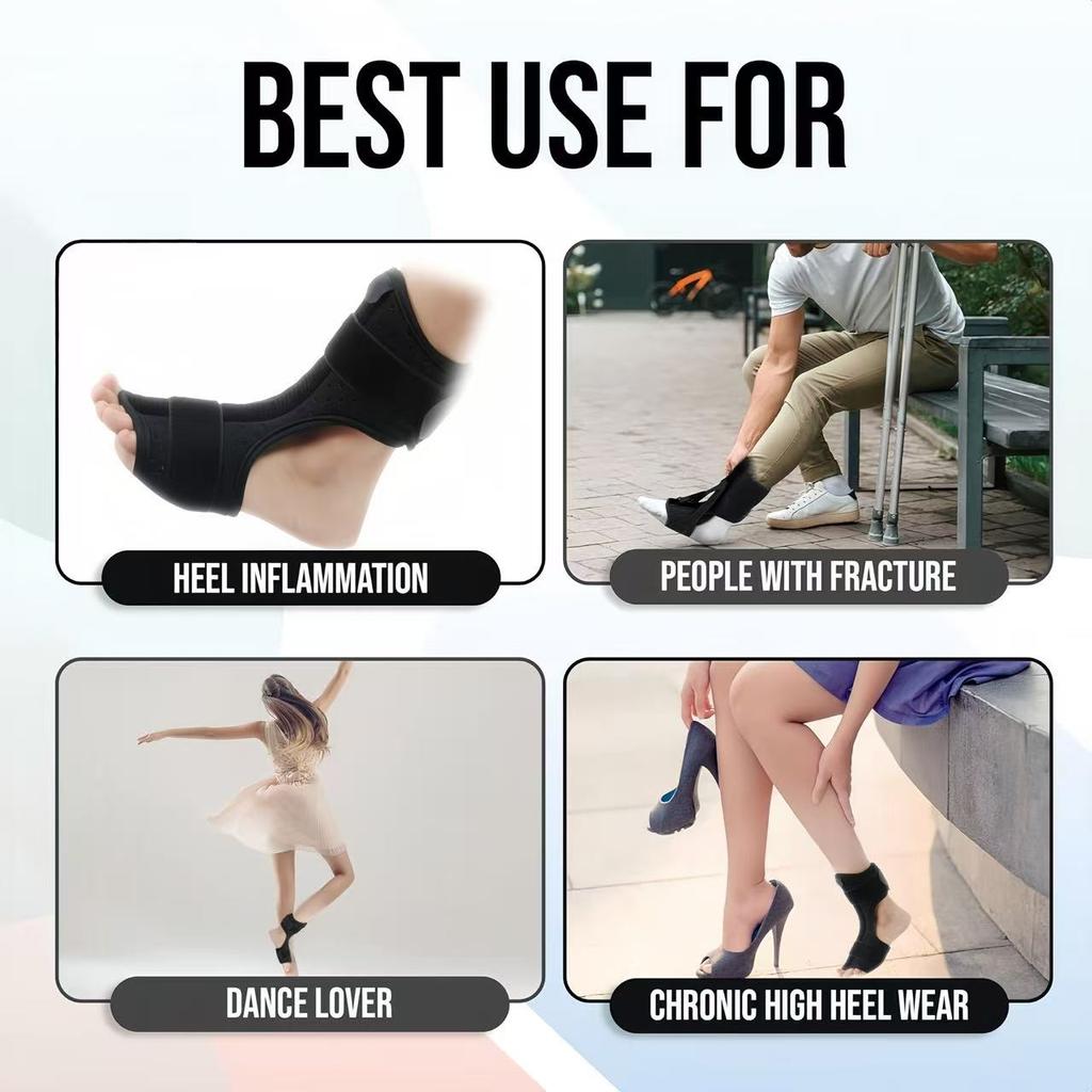 Adjustable Foot Drop Orthosis Brace Ankle Support With Plantar Fascia Support Aluminum Splint For Stability And Comfort