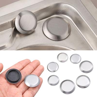 Kitchen Accessories Drainage Seal Stainless Steel Faucet Hole Cover Water Stopper Sink Plug Faucet Decorative Covers