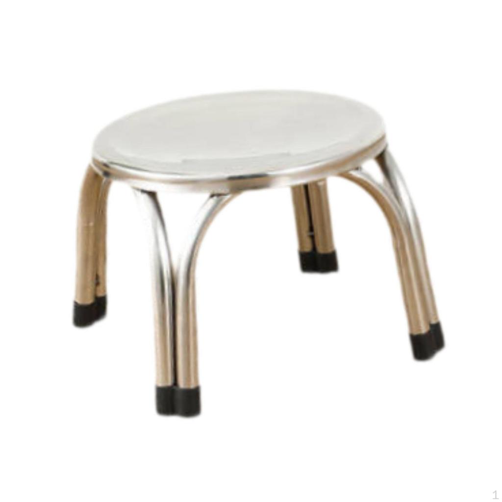 Stacking Stool Classroom Stools Stainless Steel for Kids and Adults Round Metal Furniture