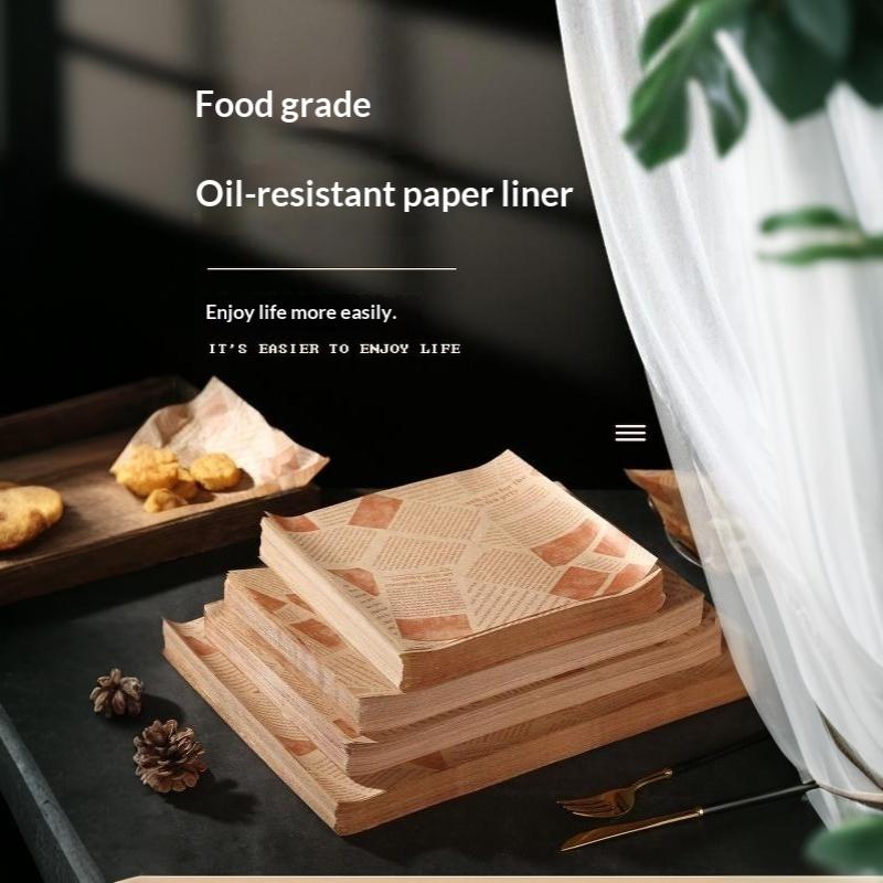 Nonstick Baking Paper 50 Sheets Food Grade Greaseproof Heat Resistant Waterproof Liners for Air Fryer Oven Roasting