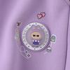 2025 Winter Girls' Cartoon Fleece-Lined Pull-On Pants - Kids' Autumn/Winter Casual One-Piece Pants