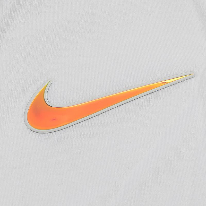 Nike Colorblock Logo Badge Print Pullover Short Sleeve T-Shirt Men Tops White AT5871-100