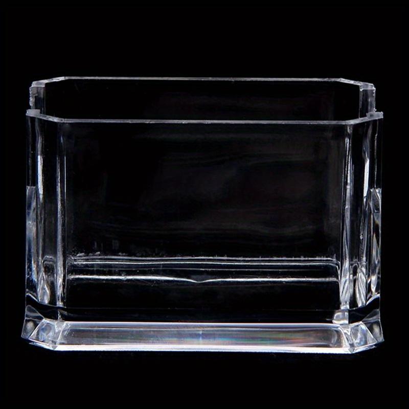 Genomskinlig Akryl Förvaringslåda för Tepåsar Sötningsmedel Hotell Restaurang Bord Sockerpåse Sorteringsfodral Hemorganisatör
