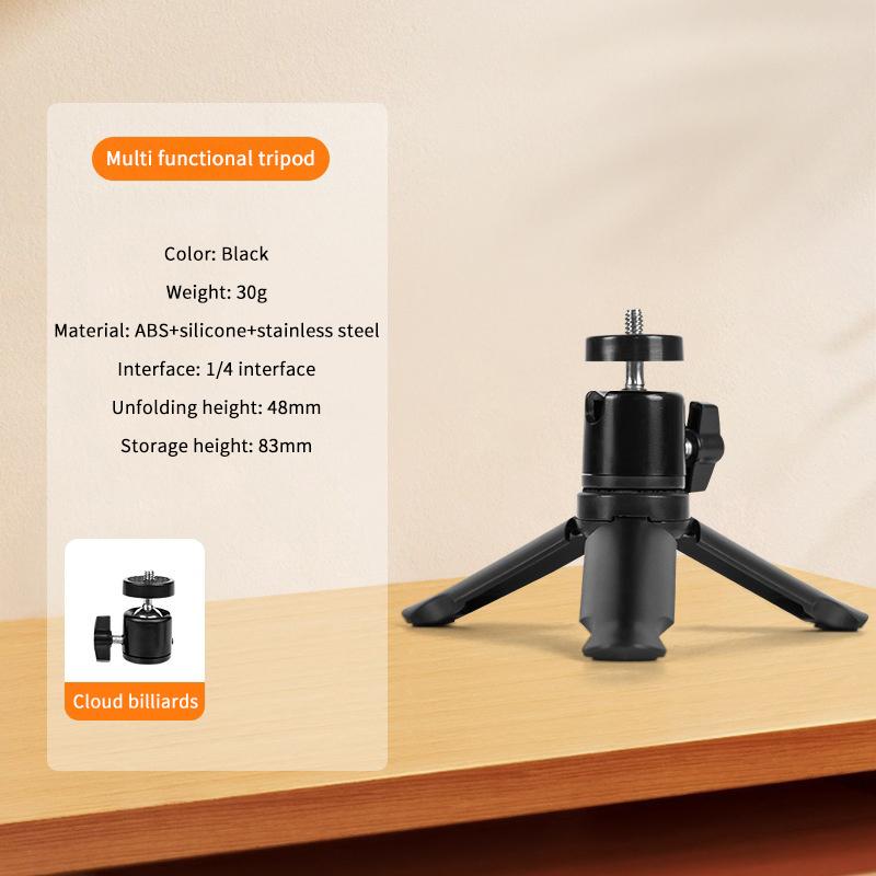 

Портативный мини-штатив для телефона, складной кронштейн для селфи для iPhone, Samsung, светодиодная подсветка для видеосъемки в реальном времени, для экшн-камеры GoPro as the picture