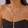 Alloy Pearls Beaded Necklace Y Shaped Pendant Clavicle Chain for Long Time Comfort and Fashion Statement