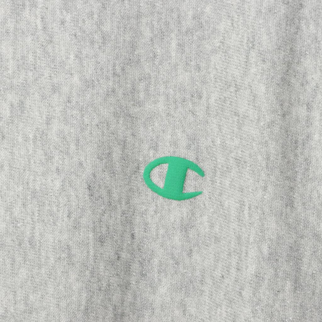 Sweatshirt Long Sleeve Cotton 10oz One Point Logo Reverse Crew Neck Sweatshirt Casual Oxford Gray [Champion] 100% Weave(R) Women's CW-Z001
