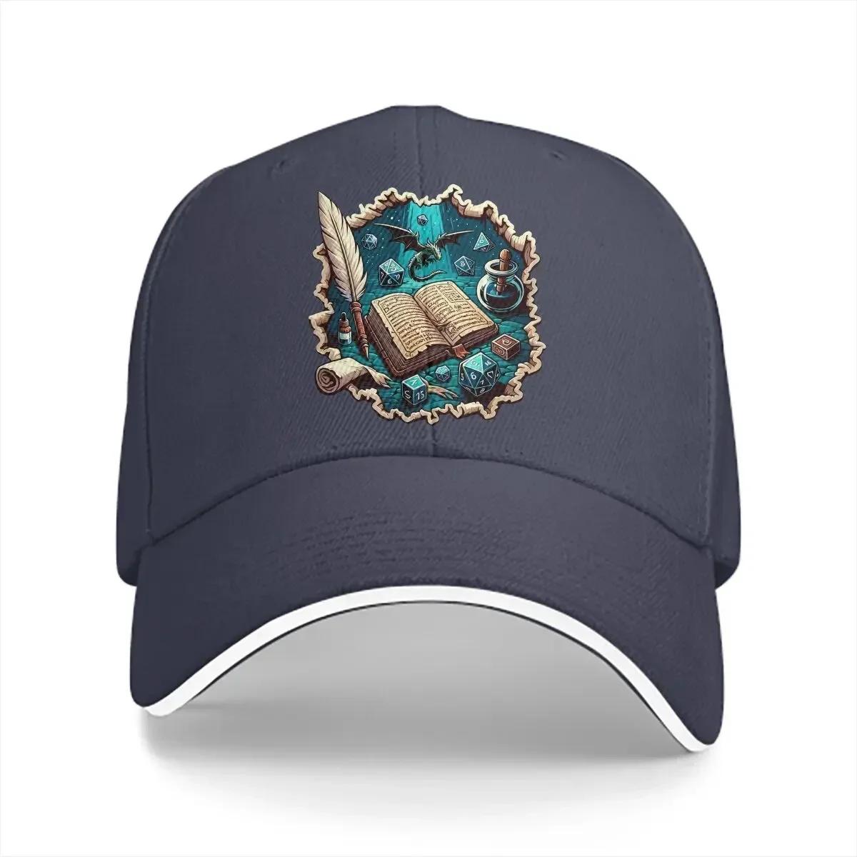 

Summer Cap Sun Visor Enchanted Realms Hip Hop Dungeon Adjustable Peaked Hats Adjustable