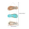 Sign Door Plaque Nautical Beach Summer Slipper Wall Welcome Wood Decor Hanging Ornament Flip Signs Ocean Coastal Flop Decoration