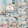 Cat Pattern Itabag Nylon Student Backpack With Clear Design And Padded Straps For Middle School Students