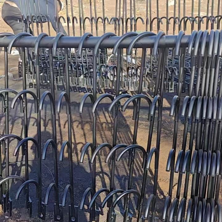 Galvanized Flat Iron Cable and Pipe Hook - 5 or 8 Hook Options, Stamped and Welded.