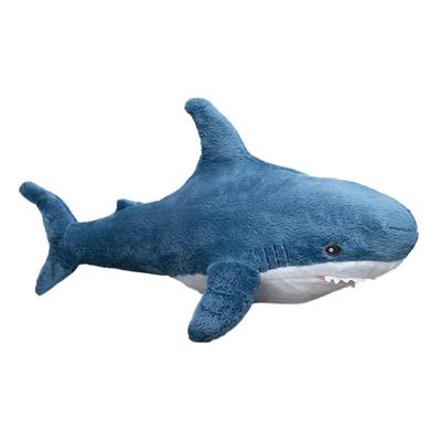 15-80cm Niedliche Mini Blauer Hai Puppe Plüschtier Stofftier Weiches Meerestier Fisch Kissen Beschwichtigungsspielzeug für Kinder Mädchen Geburtstagsgeschenke Deko