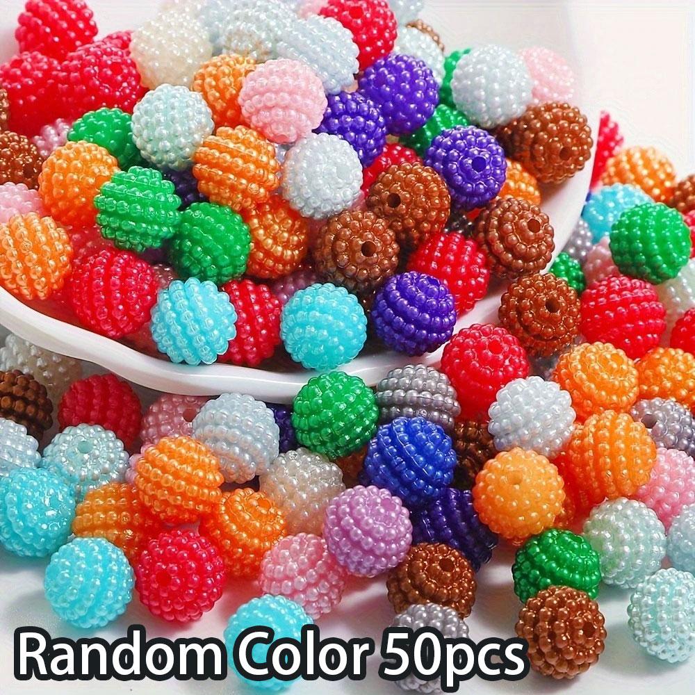 

50/100/200 шт. однотонные бусины Macaron Yangmei, цветные летние декоративные бусины, сделай сам, браслет, серьги, ожерелье, цепочка для ног 50pcs разноцветный