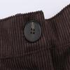 European & American Style Women's Corduroy Blazer and Wide-Leg Pants Set