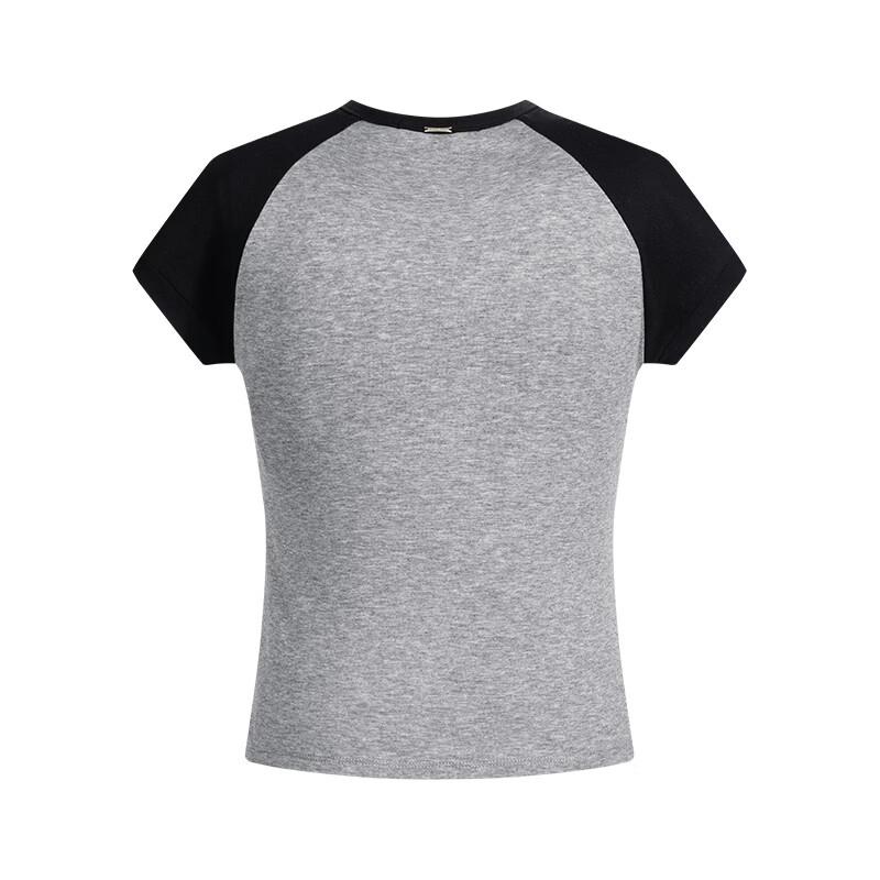 Navigare Women's Tencel Wool Contrast Short Sleeve T-Shirt