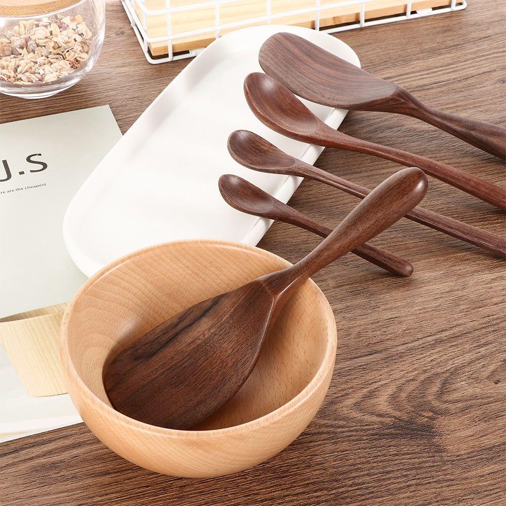Honey Large Dessert Stir Coffee Long Scoop Rice Scoop Tableware Soup Spoons Kitchen Supplies