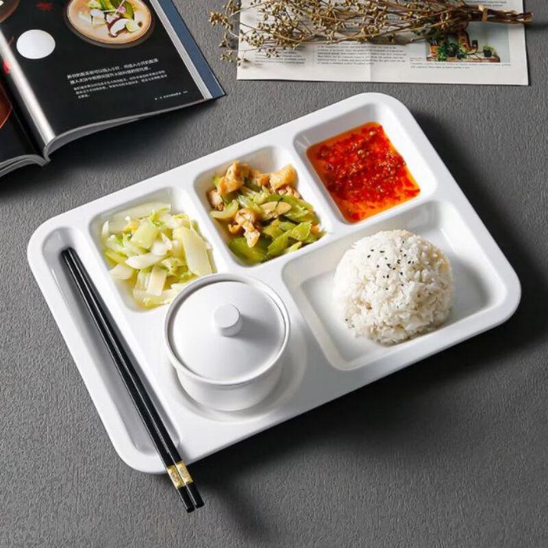 Minai Melamine Six-Compartment Divided Tray