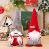 Decor Playful Christmas Red Rudolph Gnome With Pointed Hat For Lively Seasonal Celebrations