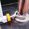 2 Pieces Y Shaped Spindle Rod Gate Banister Adapters for Pressure Mounted Baby Gates with Rubber Padded Ends