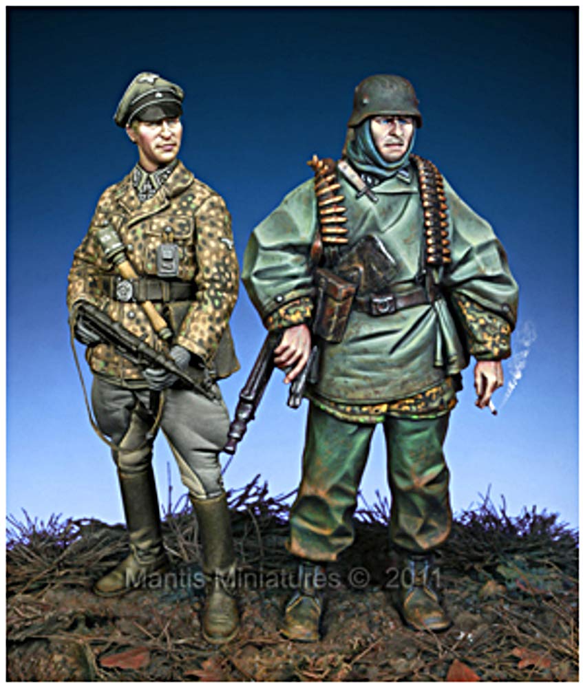 

Mantis Miniatures 1/35 Scale Figure Series: German LSSAH Hansen Combat Team Ardennes (2 Figures) Resin Kit Man35038