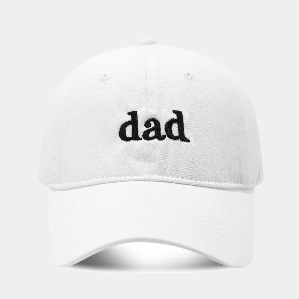 Adjustable Embroidery Baseball Cap Dad Mom Sunscreen Hats  For Man Women