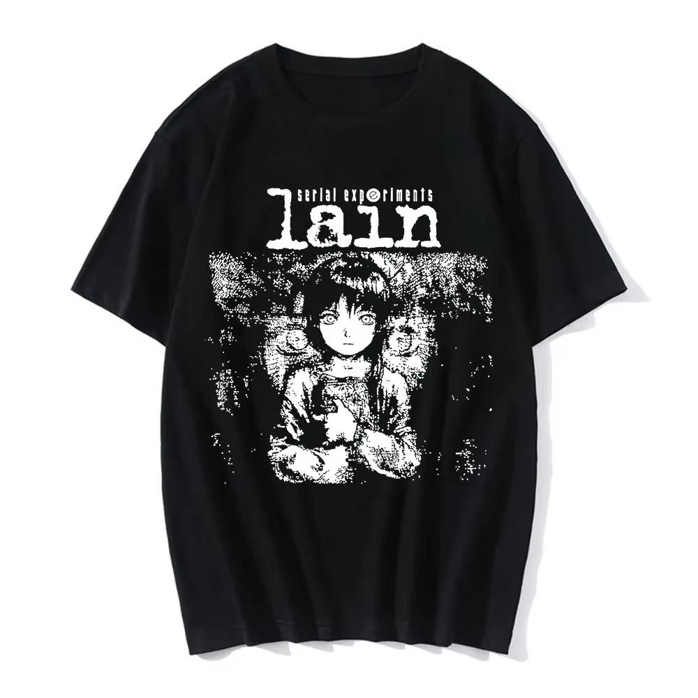 

2025 Аніме Serial Experiments Lain Футболка Чоловіки Жінки Графічна Унісекс Івакура Манга Дівчина Sci-Fi З Коротким Рукавом Футболки Топи XXXL