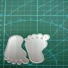 Art Cutting Dies Footprint Shape  Die Cuts Templates Embossing Stencils Tools for Card Making DIY Paper Fabric Crafts