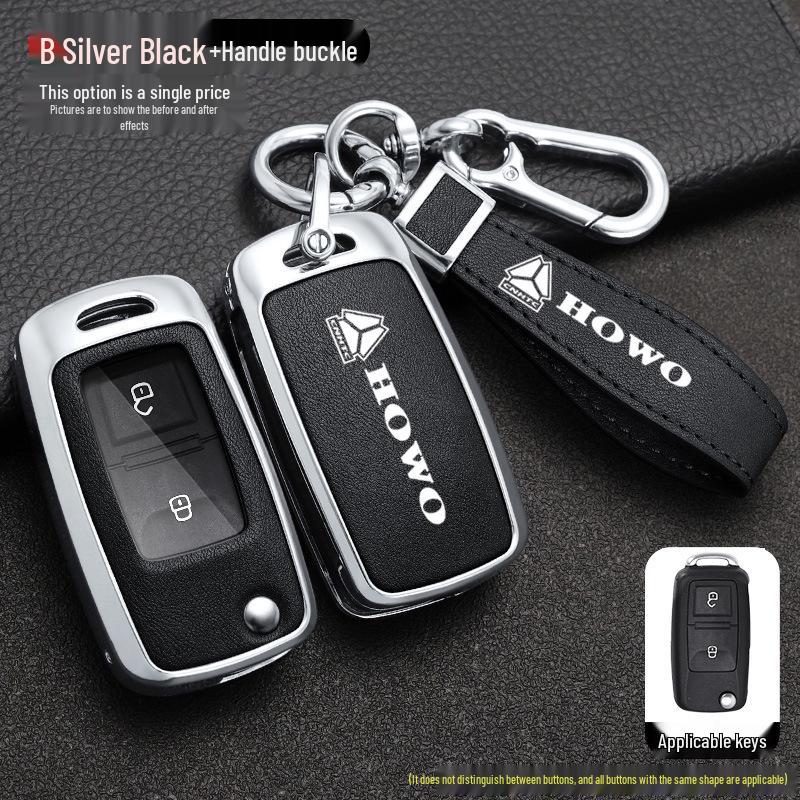 Sinotruk Howo Max, TH7 & Warrior Key Case for Light & Heavy Trucks - Men's Shell Bag with Buckle