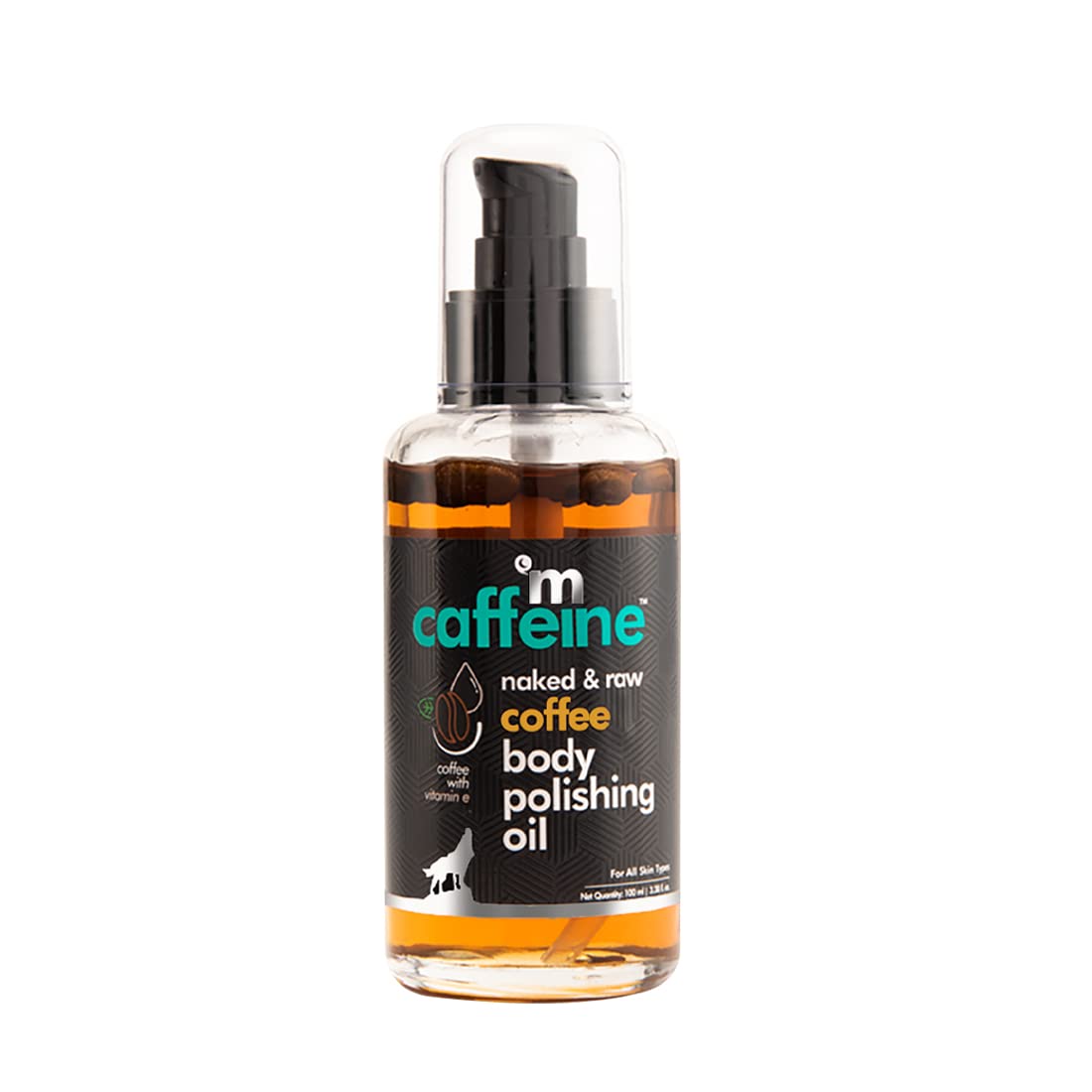 mCaffeine Coffee Body Oil for Dry Skin 100ml Pack of 1 | Moisturizing, Soft & Glowing Skin