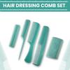 Zeyu Set of 5 Hair Combs - Multipurpose Detangling, Dressing, Lice & All-Purpose Combs for Men & Women (5pcset_Purple)