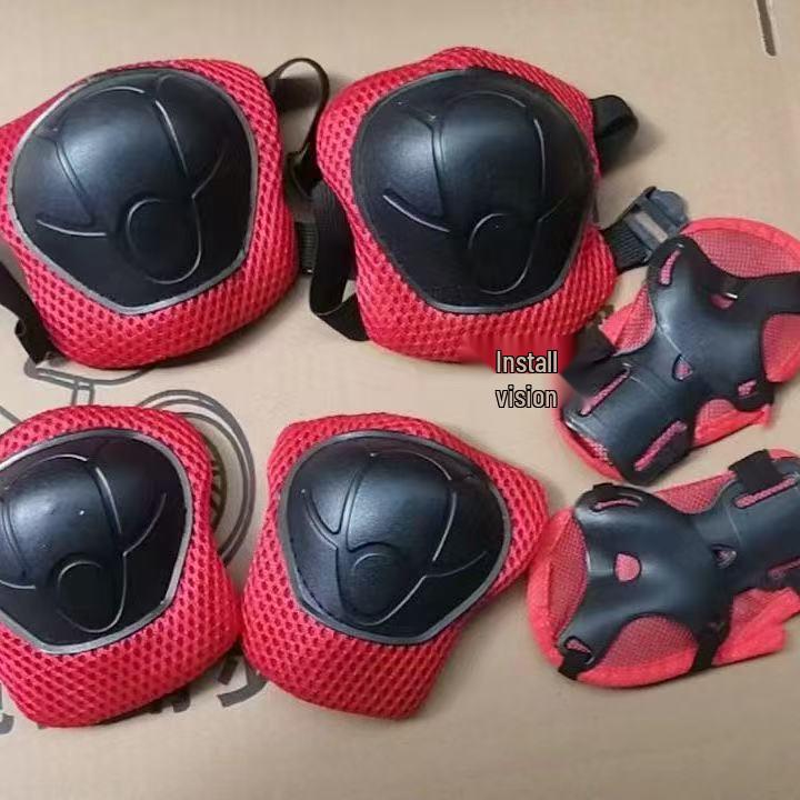 Children's Six-Piece Protective Gear Set for Roller Skating, Ice Skating, Skateboarding, and Cycling - Includes Knee Pads and Hand Guards