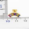 Nidin New Design Bohemian Rainbow Rhineston Crystal Earrings For Women Luxury Fashion Colorful Party Anniversary Jewelry Gifts