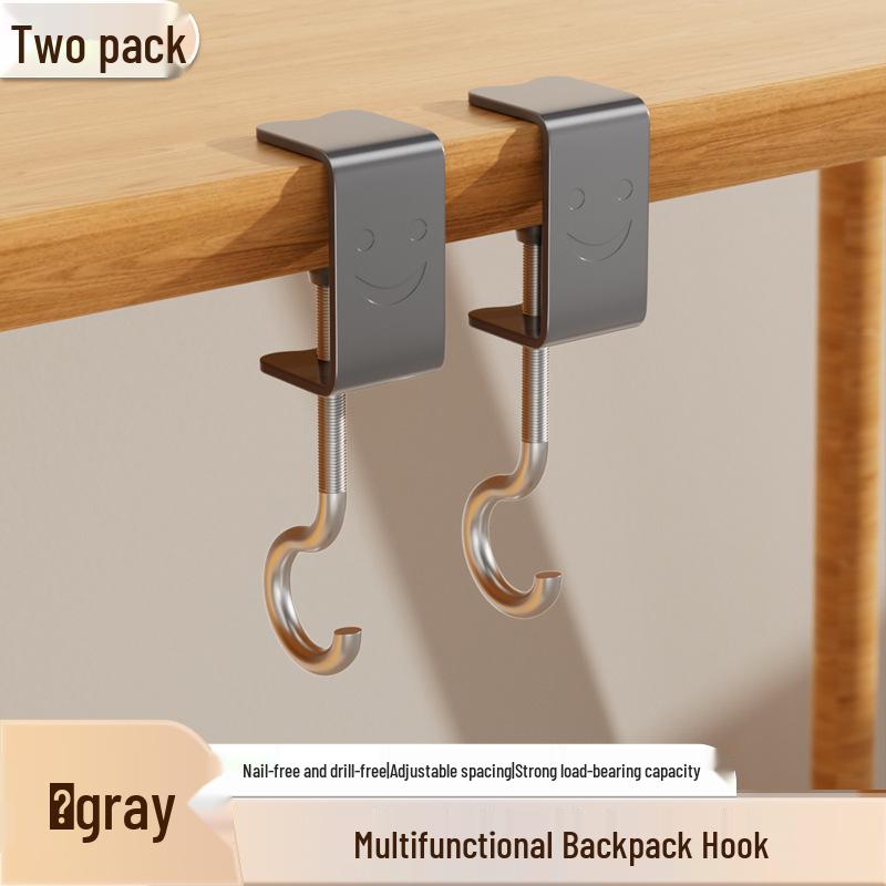 Durable Adjustable Non-Adhesive Hook for Schoolbags and More