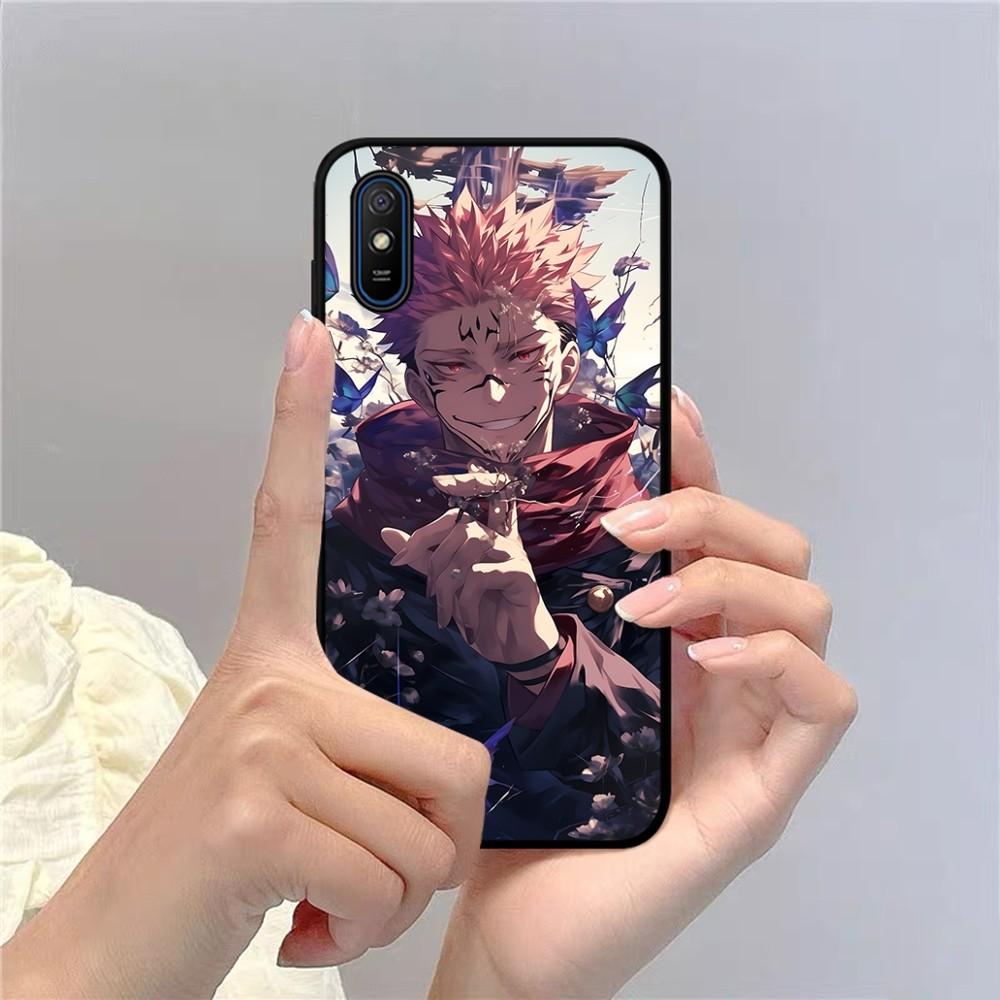 Jujutsu Kaisen Ryomen Sukuna Phone Case For Redmi 5 6 7 8 9 10 Plus Pro 6 7 8 9 A GO K20 K30 K40 Pro Plus F3 Fundas