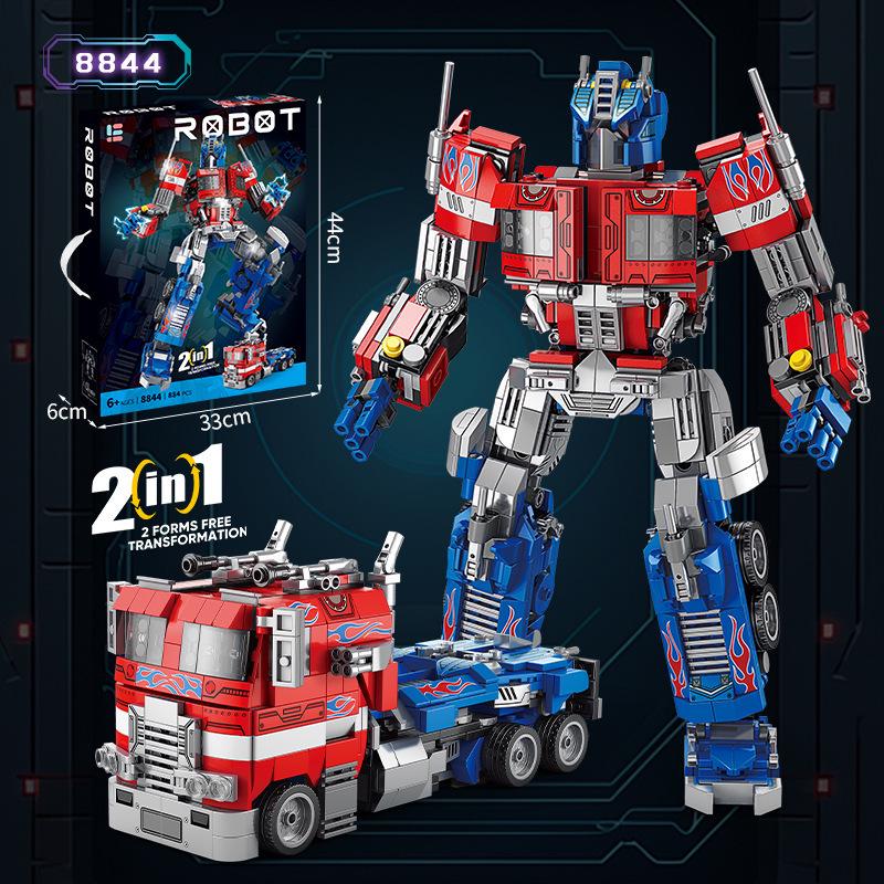 Transforming Mecha Car Robot Toy: Compatible with Lego, Gundam, Bumblebee, Optimus Prime