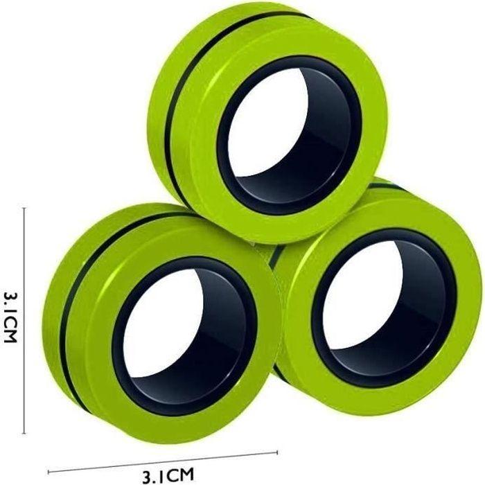 

PIMPIMSKY Магнітні іграшки для зняття стресу Ручний спінер Fingears Кільця для зняття стресу Кільце на палець Іграшки для зняття стресу