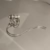 French Luxe Pearl Tassel Ear Cuff: Elegant Non-Piercing Clip-On Earrings