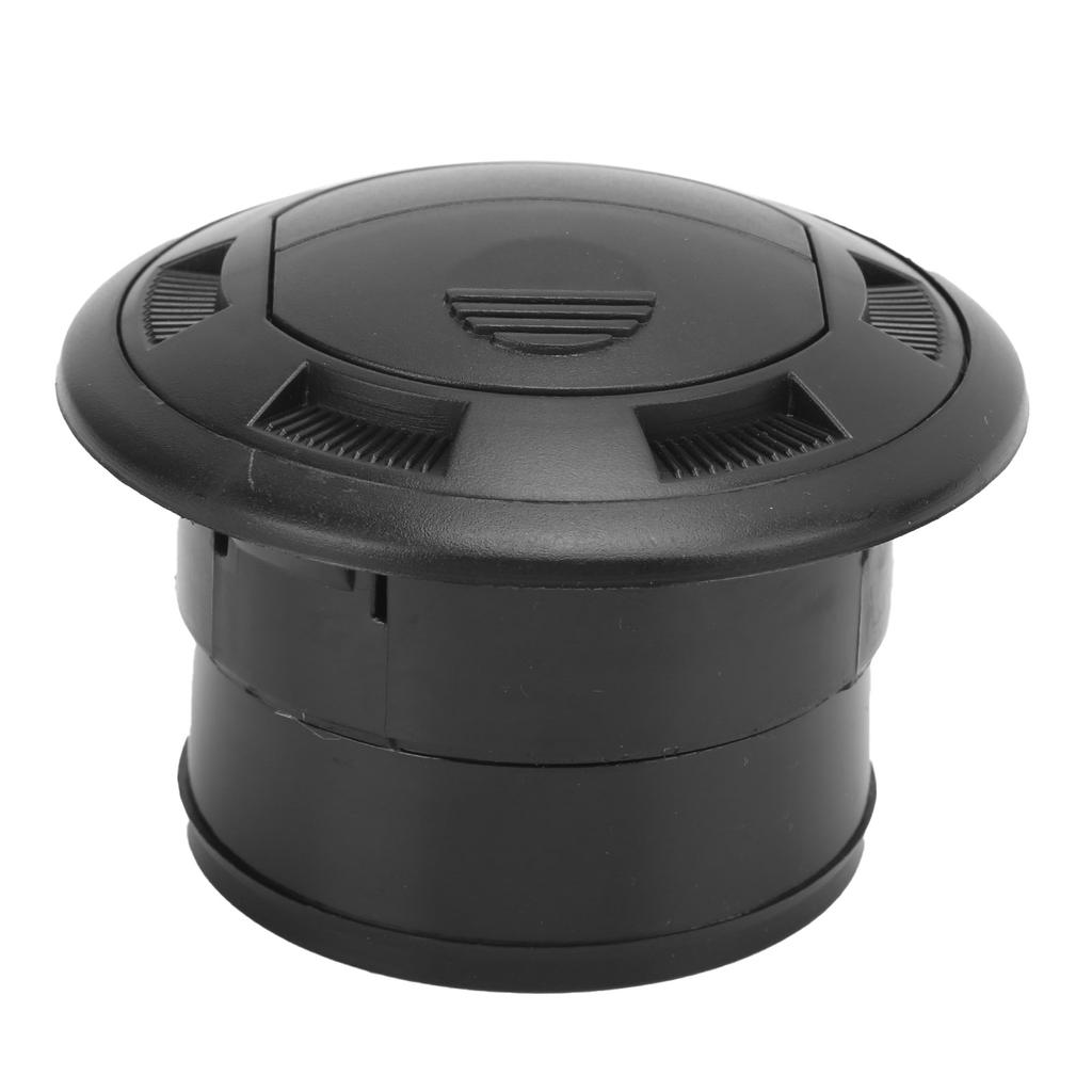 75mm Dashboard Air Conditioning Deflector Outlet Black Round Vent Universal for Bus RV